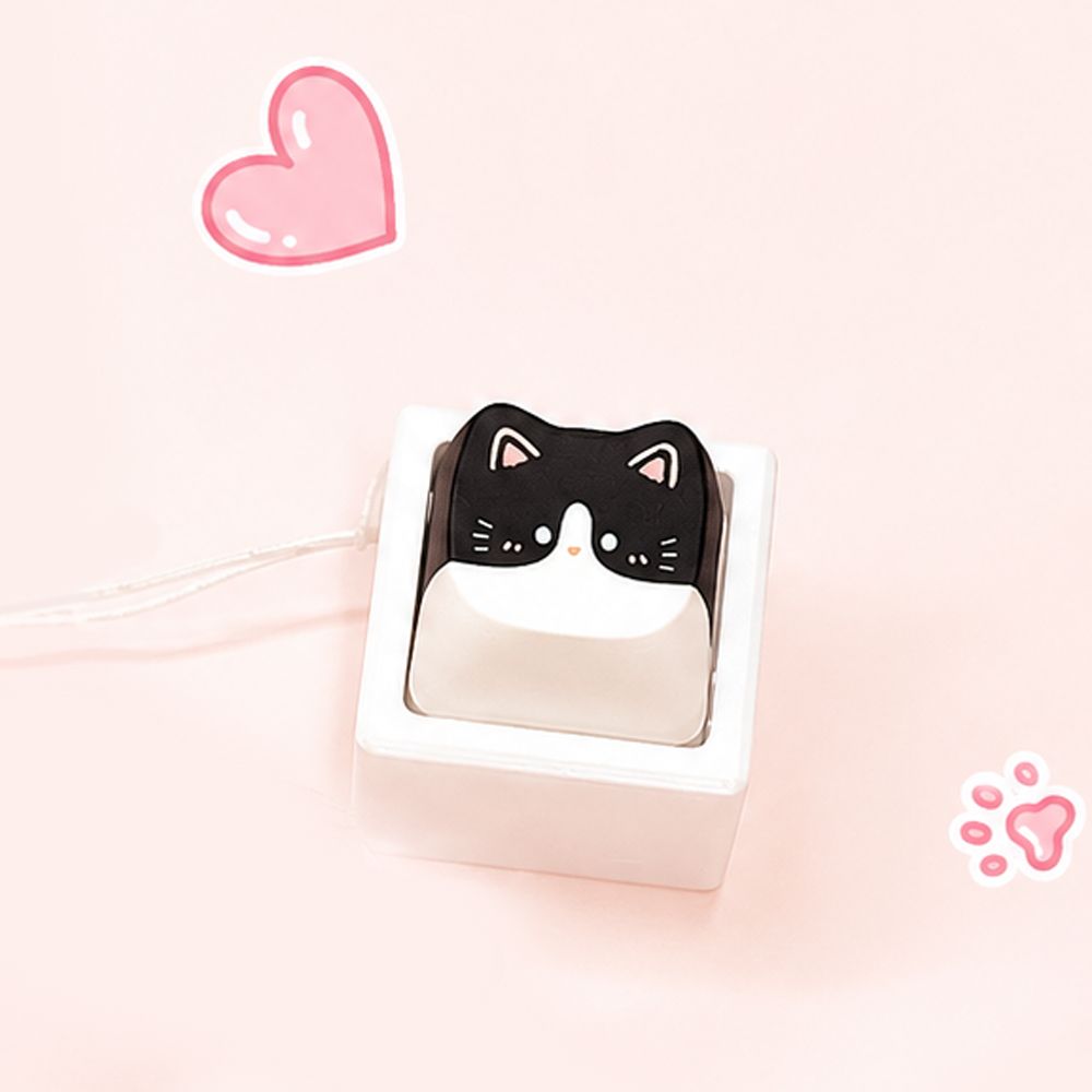 고양이 키캡 키링 야옹이 딸깍이 클리커 딸각이 킵캡 클릭커 또각이 - 상세 이미지 2