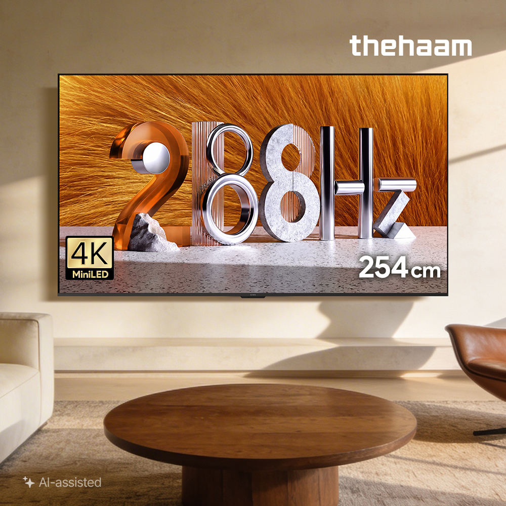 더함 스마트 구글 티비 MiniLED 254cm(100인치), 288Hz, 상하벽걸이