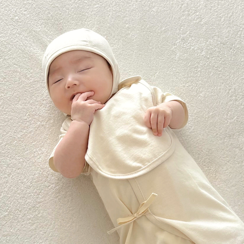이키 오가닉 신생아 아기 턱받이 침받이 돼지 이미지 8