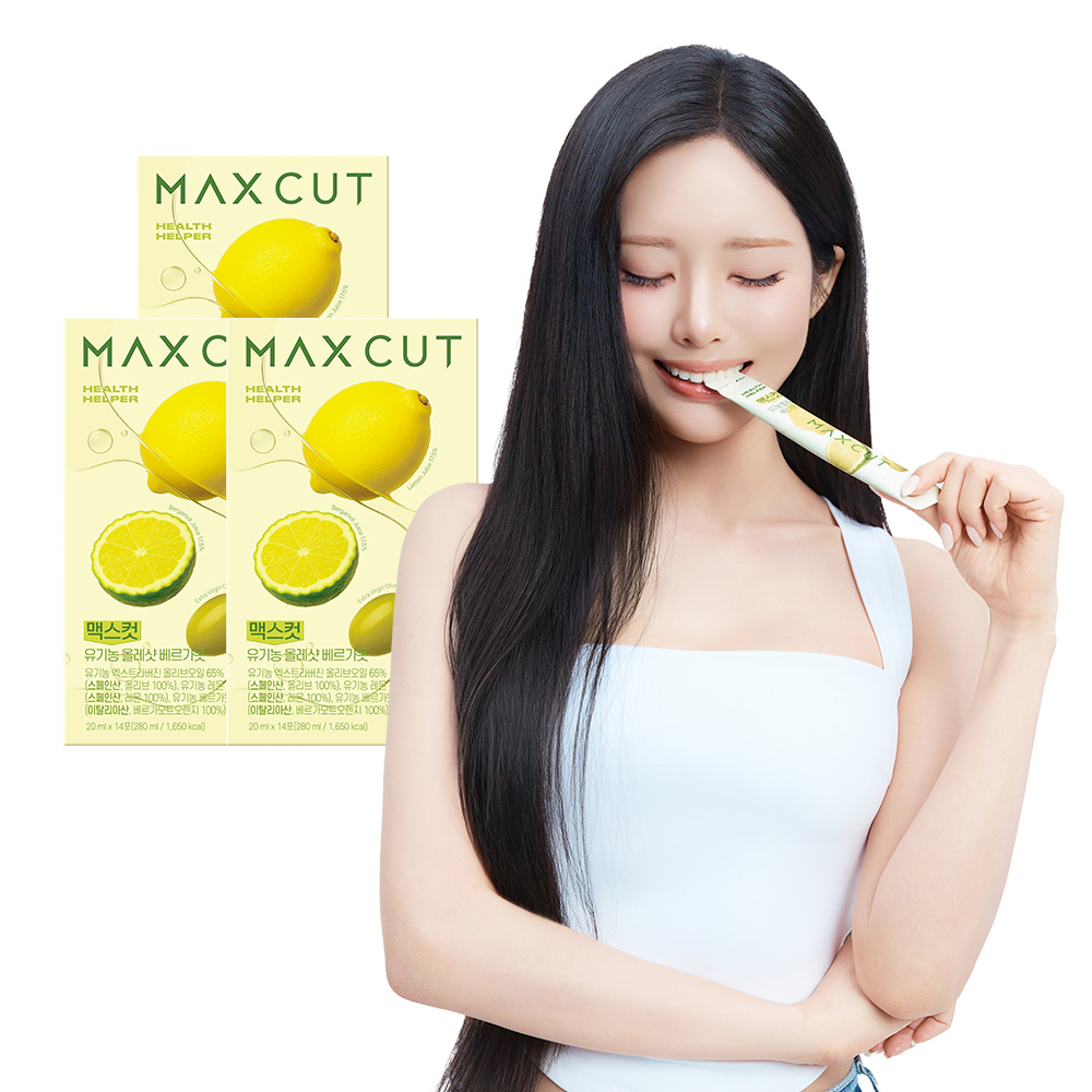헬스헬퍼 맥스컷 유기농 올레샷 베르가못 엑스트라버진 올리브유 레몬즙 14포, 3개 - 상품 이미지
