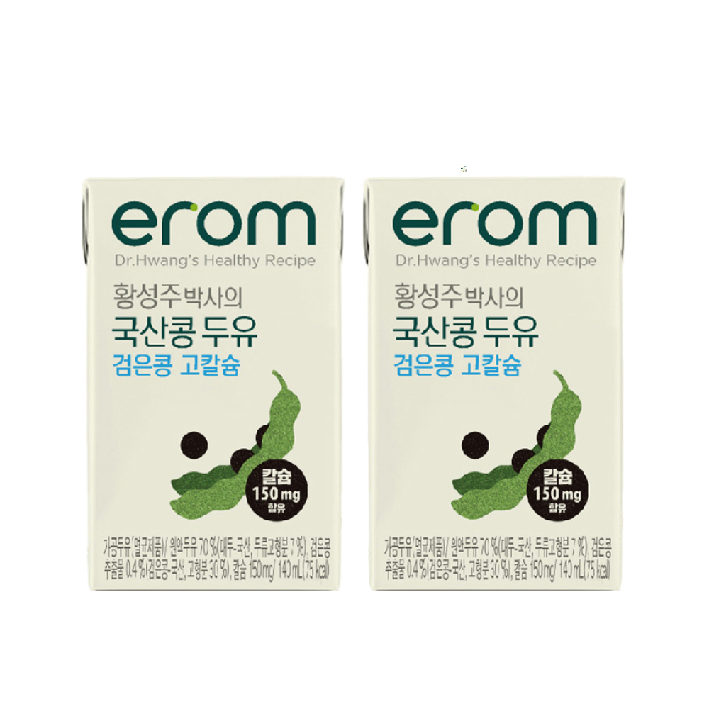 황성주박사의 국산콩 두유 검은콩고칼슘, 140ml, 24개 - 상품 이미지
