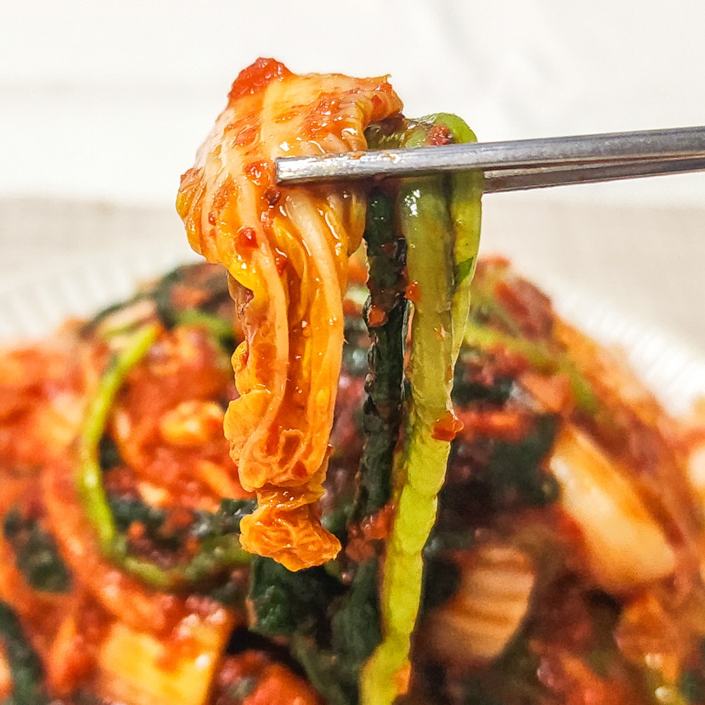 싸리재 국산 재료 열무 얼갈이 김치 2kg 가정집 김치 비빔국수 비빔밥 - 상세 이미지 3