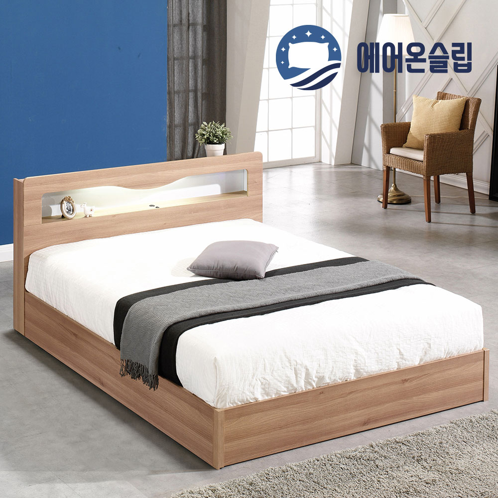 50%추가쿠폰 클리어런스세일 에어온슬립 브릭침대 SS 슈퍼싱글 그레이 온슬립 본넬베이직매트 이미지 6