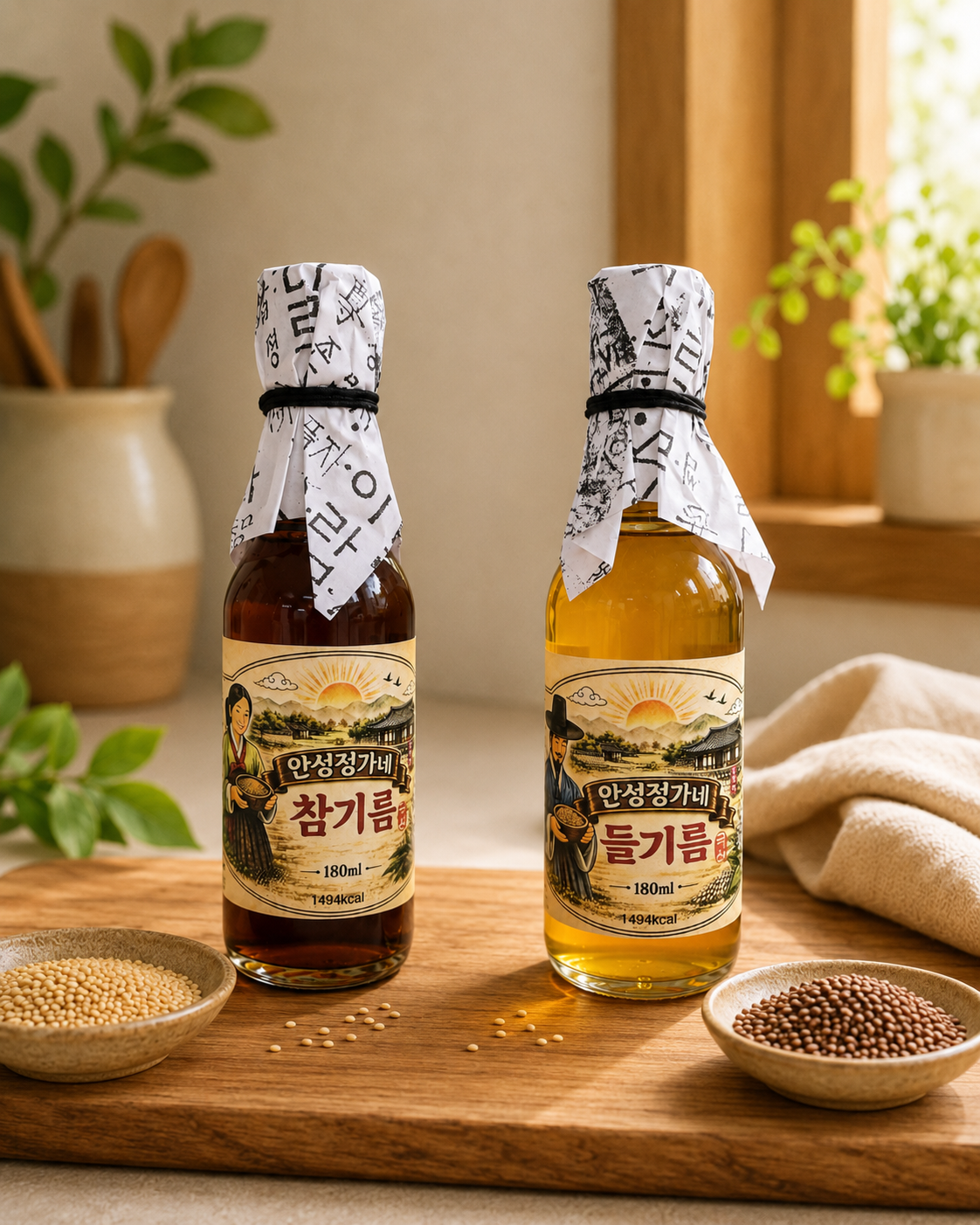 안성정가네 국산 참기름 180ml 저온압착 통참깨 HACCP 이미지 7