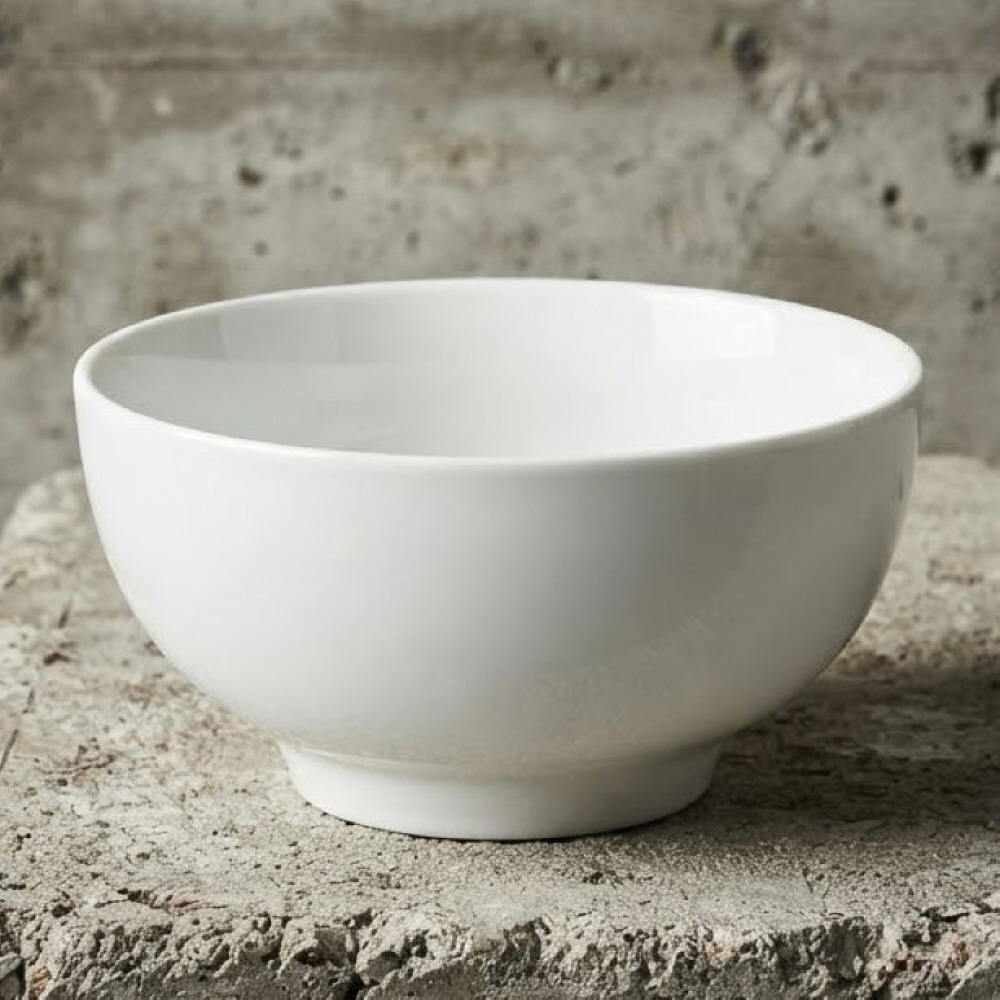 모던 화이트 도자기 면기 짜장면 짬뽕 냉면 비빔밥 라면 그릇 17cm, 중식 중 - 상세 이미지 3
