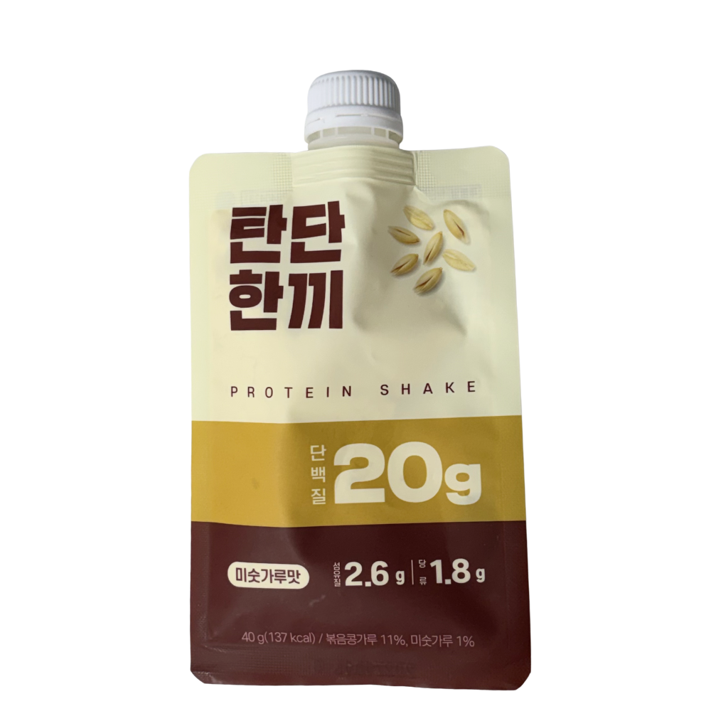 채찍단 탄단한끼 단백질 쉐이크 미숫가루맛 40g, 1개 - 상품 이미지