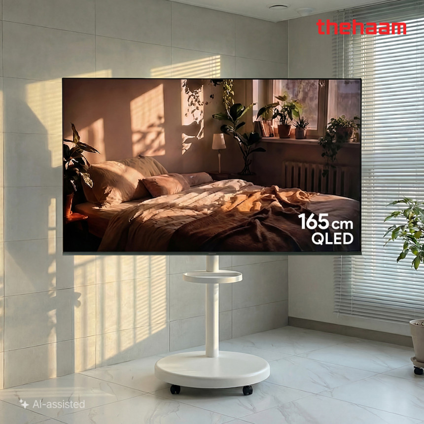 더함 이동형 삼탠바이미 스마트 구글 티비 165cm(65인치), QLED 144Hz 울트라, 본체
