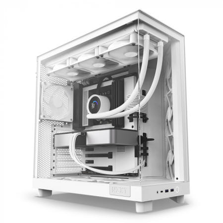 NZXT H6 Flow 컴퓨터 PC케이스 (화이트)