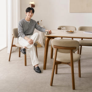 베스퍼 원목 테이블 포세린 세라믹 식탁세트 식탁+의자4, 1400mm, ... 솔직 후기 | 실제 배치 사진 포함 - 상품 이미지 2