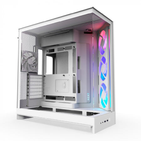 NZXT NZXT H9 Flow RGB V2 컴퓨터 PC케이스 (화이트)