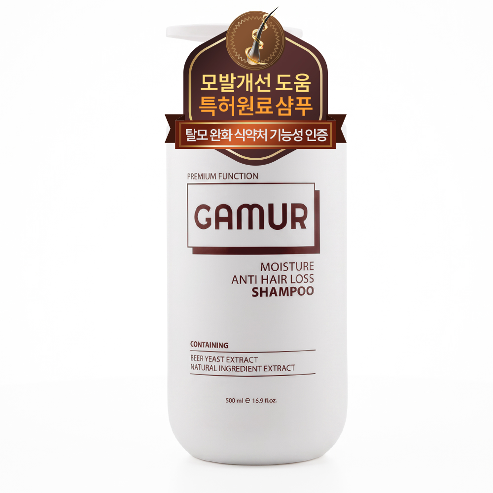 가머 모이스처 탈모샴푸 맥주 효모 추출물 약산성 500ml, 1개 - 상품 이미지