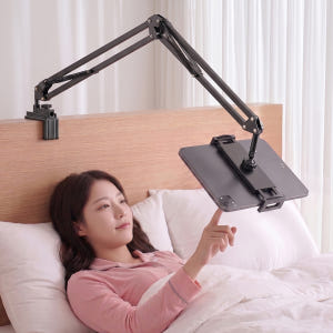 뷰씨 태블릿 거치대 아이패드 갤럭시탭 자바라 책상 침대 고정형 개봉기 | 실사용 후기 - 상품 이미지 1