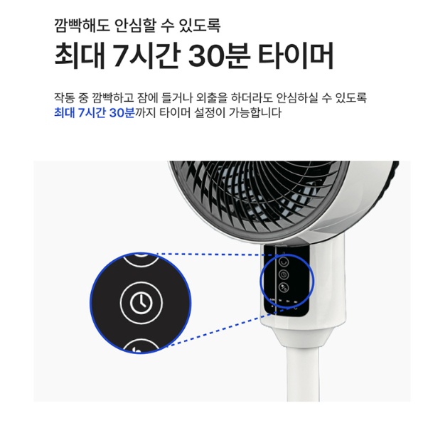 사무실 리모컨형 서큘레이터선풍기 가정용 거실용 주방용 저전력 스탠드써큘레이터 이미지 6