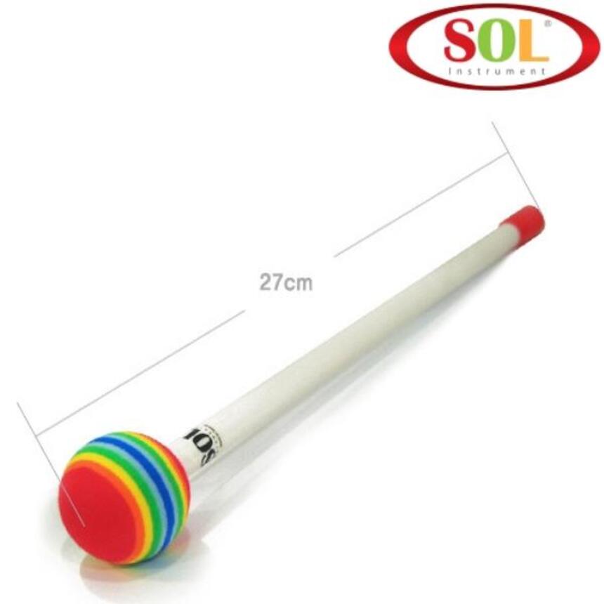 SOL 무지개말렛 MT-06 핸드드럼 스폰지말렛 - 상품 이미지
