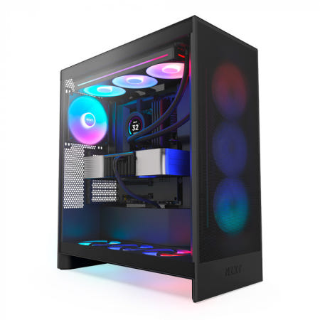 NZXT H7 Flow RGB V2 컴퓨터 PC케이스 (매트 블랙)