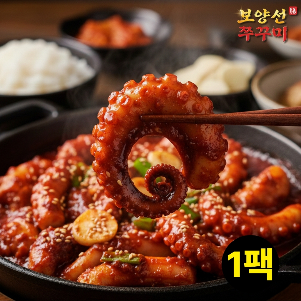 타우린폭탄 보양선 저당 쭈꾸미 볶음 양념 밀키트 캠핑 요리 보양식 500g, 1개 - 상품 이미지