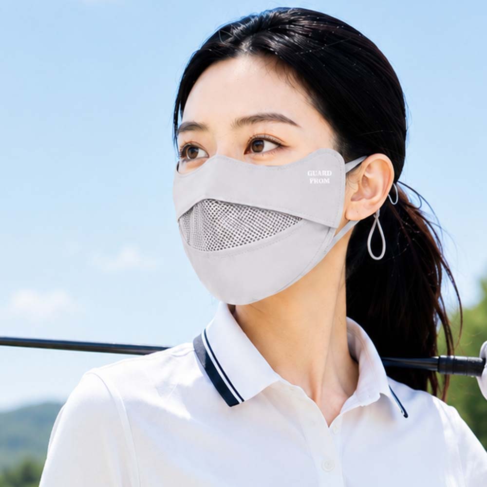 가드프롬 자외선차단 마스크 얼굴 햇빛가리개 골프 러닝 자전거 등산 쿨 냉감 이미지 8