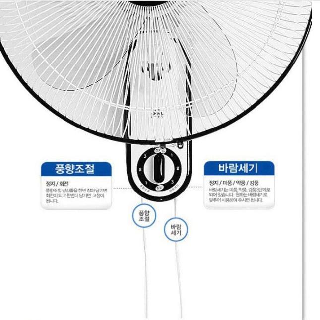 신일 벽걸이형 선풍기 학교 식당 화장실 사무실 벽선풍기 40cm - 상세 이미지 3