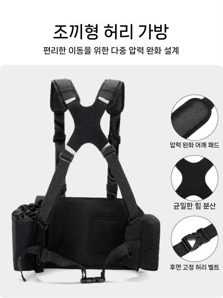 카메라 하네스 조끼 멀티 촬영 스트랩 DSLR 분실방지 스몰 - 상세 이미지 4