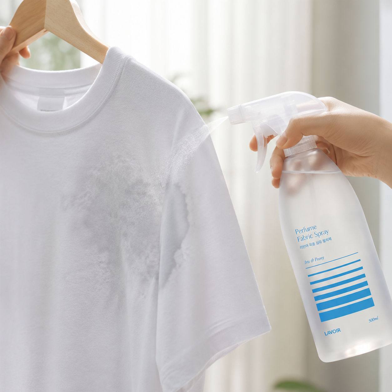 라브아 퍼퓸 섬유 탈취 스프레이 아이리스앤피오니, 500ml, 1개 - 상품 이미지