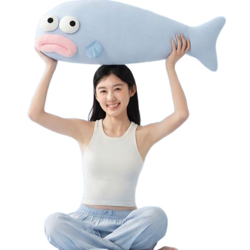 냉감베개 못생긴 물고기 수면 여름 바디필로우 쿨링 아이스 베개 - 상세 이미지 3