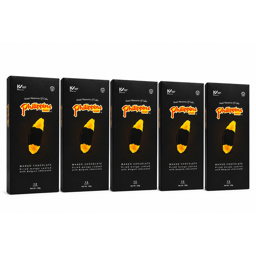세부 기념품 필리핀 망고초콜릿 프리미엄 벨기에 초콜렛 선물세트 120g, 5개 - 상품 이미지