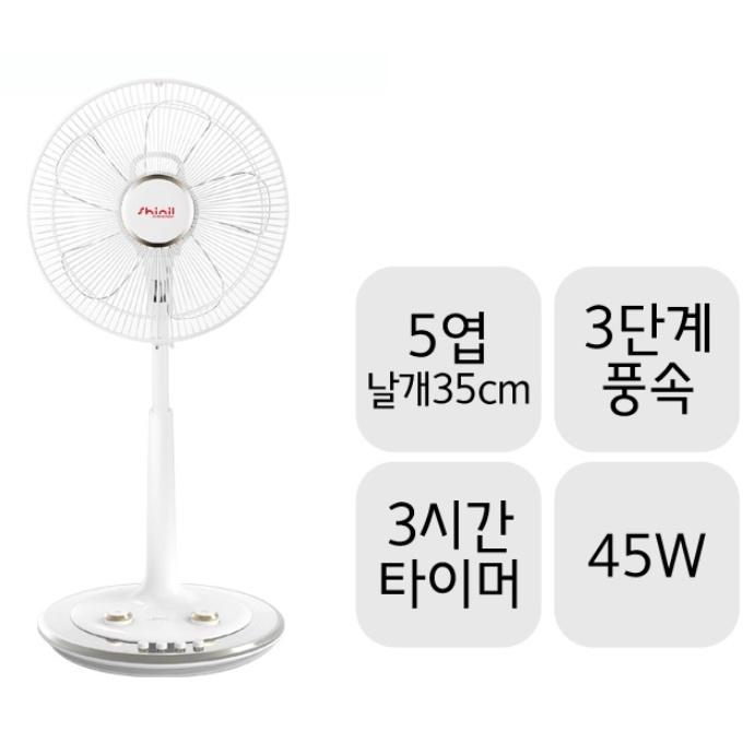 신일 35cm 좌석용선풍기 학원 원룸 타이머 식당용 스탠드선풍기 - 상세 이미지 2