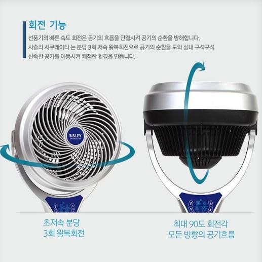 스탠드 써큘레이터 거실용 카페 사무용 리모컨 초절전 가정용 써큘레이터 30cm 이미지 8