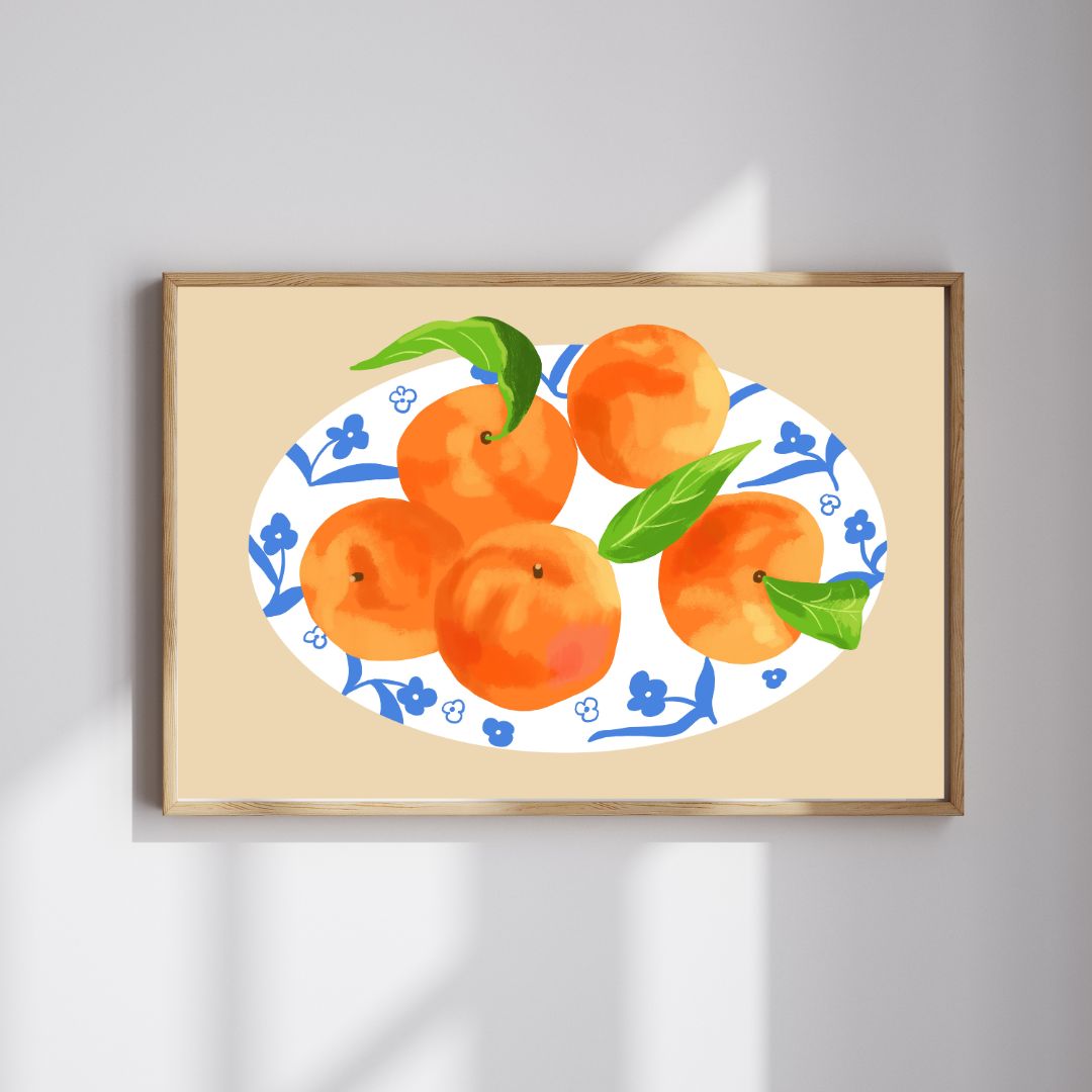 씨솔아틀리에 모던 키친 복숭아 그림 주방 인테리어포스터 A4/A3/A2/A1 - 상품 이미지