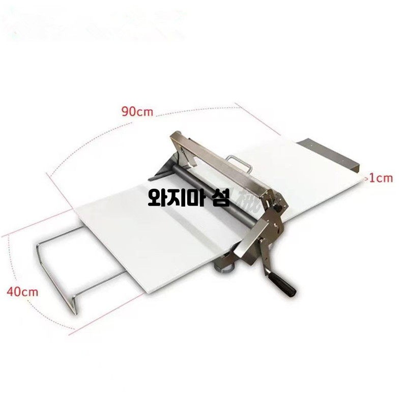 수동 파이롤러 도우시터 가정용 제빵 홈베이킹 롤러 밀대 크루아상 연그레이 300형 - 상세 이미지 4