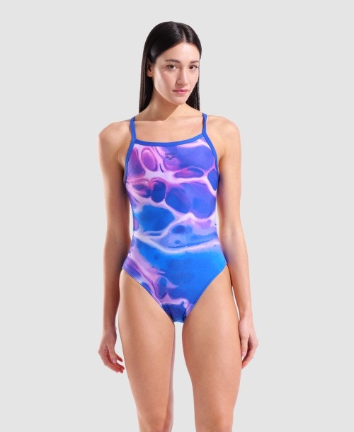 아레나 어스 챌린지백 원피스 NEON BLUE MULTI, 30 - 상세 이미지 2
