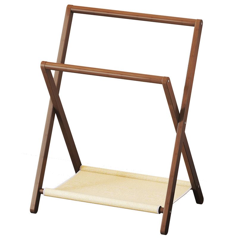 원목 수건 걸이 욕실 타올 거치대 무타공 화장실 타월 50cm 이미지 6