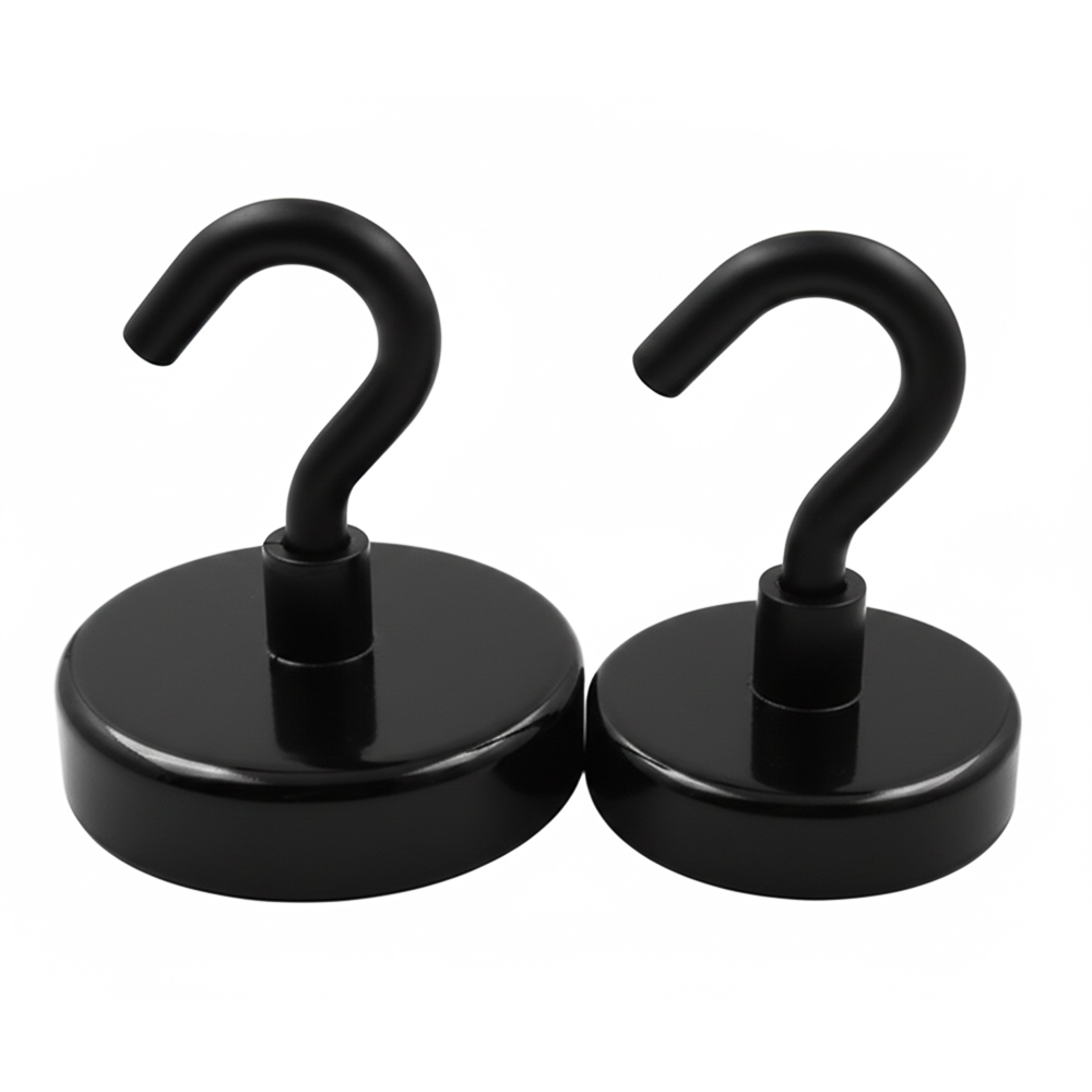 네오디움 자석 후크 초강력 고리형 마그넷 걸이 원형 고리 벽걸이 홀더 16mm 20mm - 상품 이미지