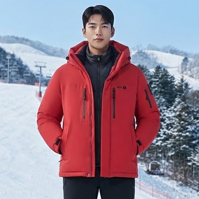 네파 남성 겨울 한파 고어 프리미엄 산행 캠핑 구스 헤비다운 패딩점퍼 - 상품 이미지