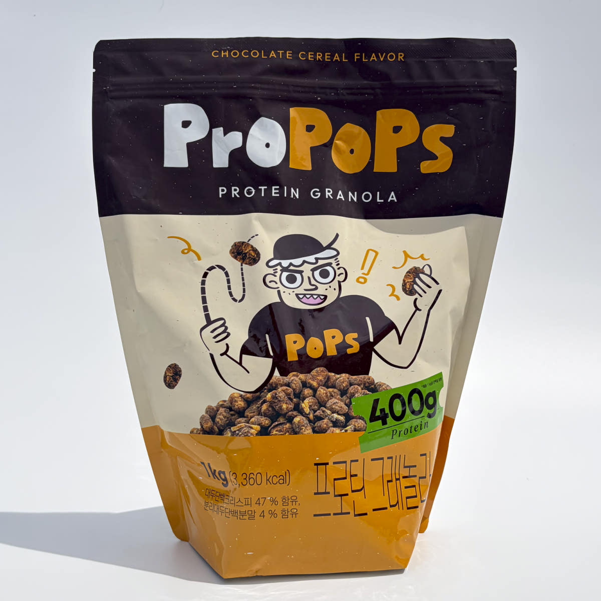 채찍단 프로팝스 프로틴 그래놀라 씨리얼 1kg