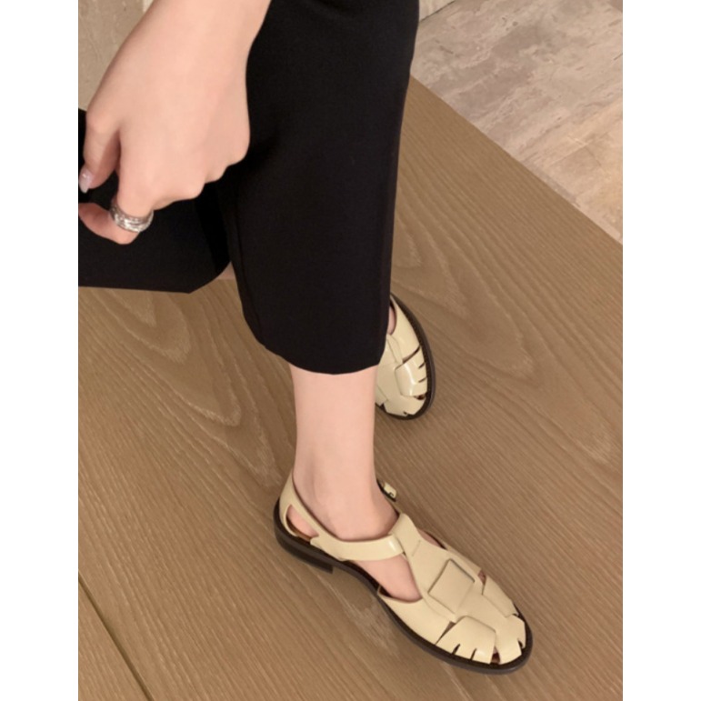 뒤꿈치막힌샌들 뒷꿈치 임산부 장마철 해외여행 장마 로마 샌들 오프화이트 225 - 상세 이미지 2