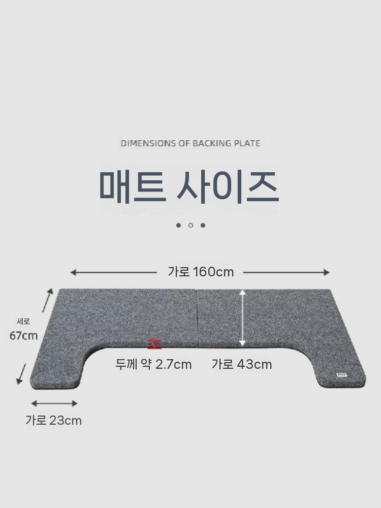 피아노 방음매트 흡음 고무패드 타건진동 충격 바닥 보호 그레이 - 상세 이미지 2