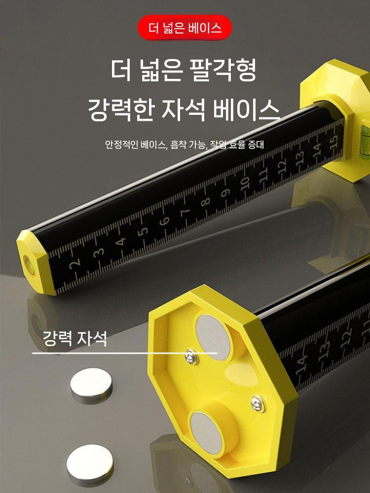 천정 수평자 게이지 눈금자 자석 가이드 높이조절 - 상세 이미지 3