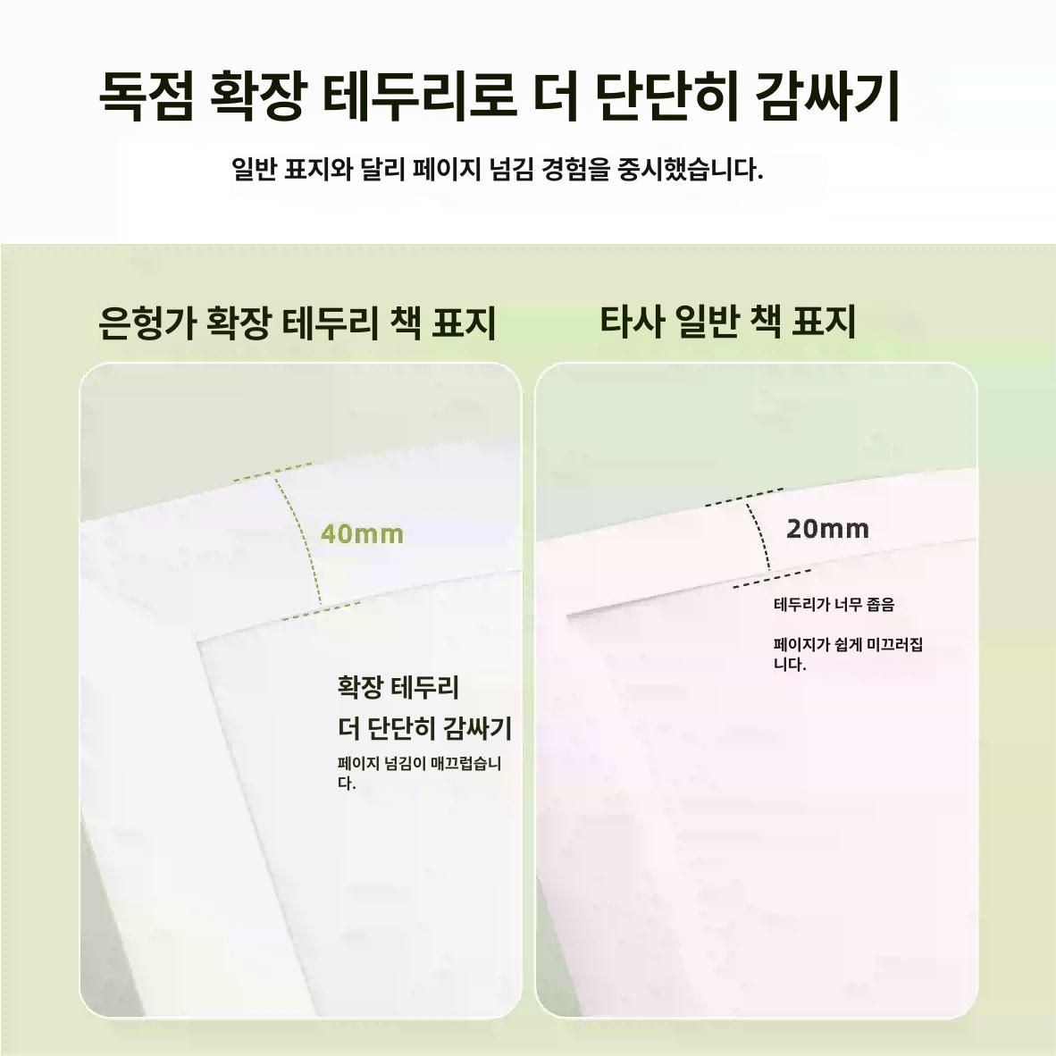 A4 A5 크라프트지 북커버 종이 책커버 친환경 북커버 책표지 120g 옐로우 레더브라운 소형 5장 - 상세 이미지 2