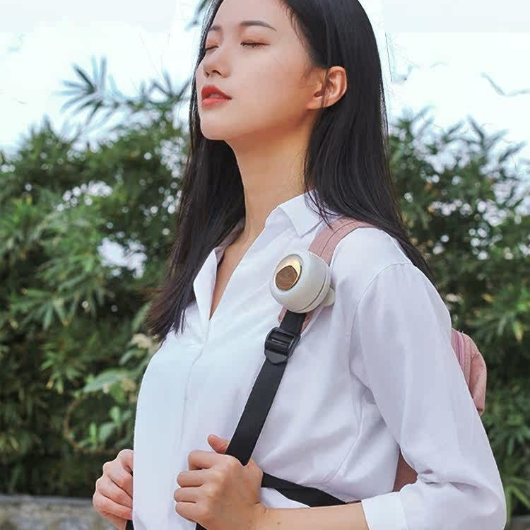 초소형 미니 휴대용 옷고정 클립식 넥 허리선풍기 고급 ABS 소재 강력 바람 저소음 아이보리 900mAh - 상세 이미지 4