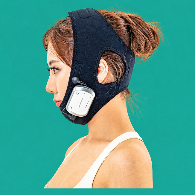 약손드림 얼굴 EMS 저주파 마사지기 안마기 뷰티 밴드 리프팅 턱  윤곽 라인 - 상품 이미지