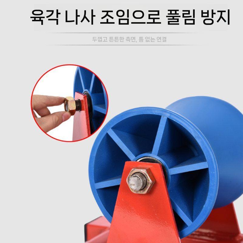 파이프 롤러 받침대 브라켓 슬라이드 파이프라인 풀리 - 상세 이미지 4