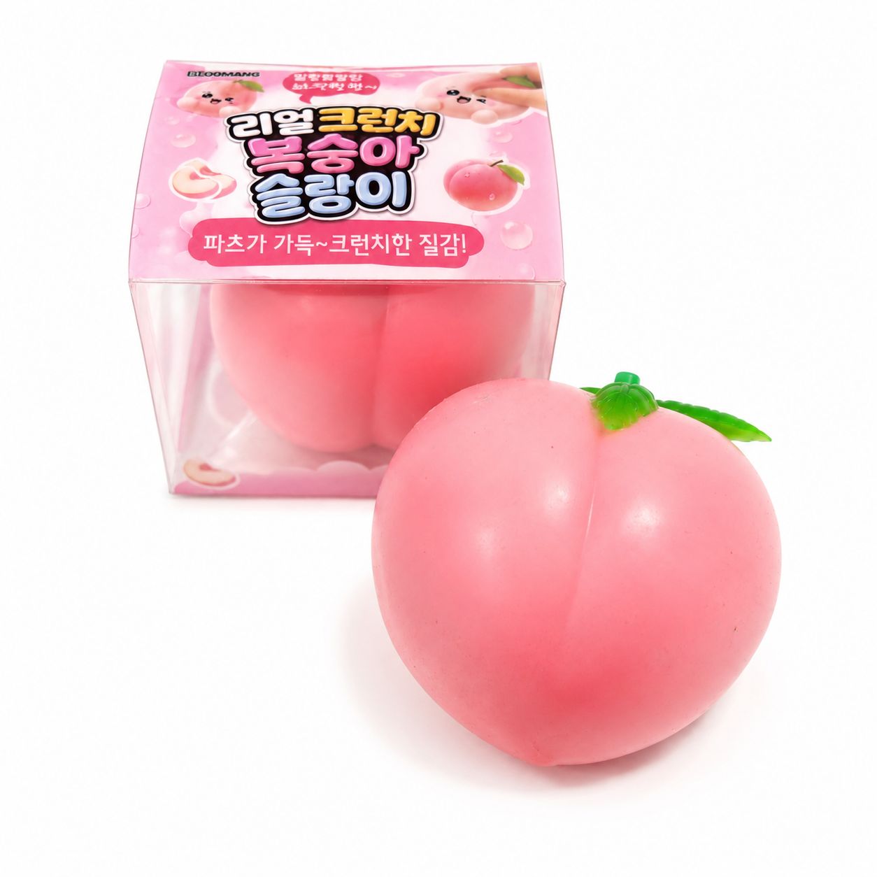 티키탭 복숭아 크런치 슬랑이 말랑이 모찌 스퀴시, 단품 - 상품 이미지