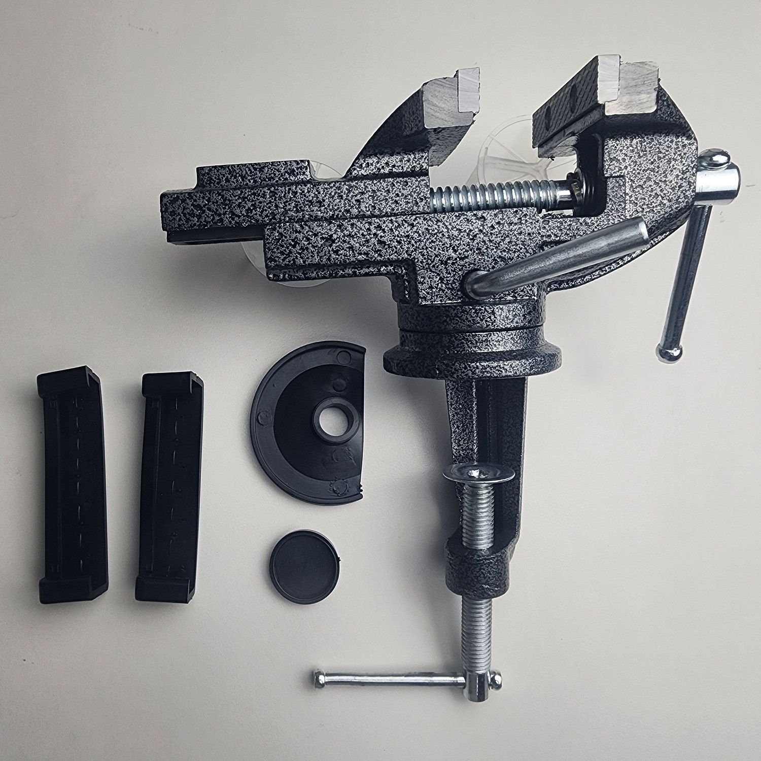 다양한 가공 탁상바이스 목공 테이블 바이스 고정작업 클램프 이동식 60MM 이미지 6
