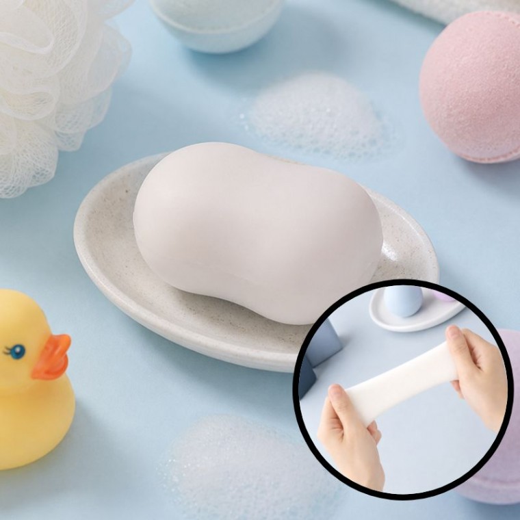 티키탭상점 3개입 비누 말랑이 슬랑이 주물럭 스트레스해소 스퀴시 장난감 8cm - 상품 이미지
