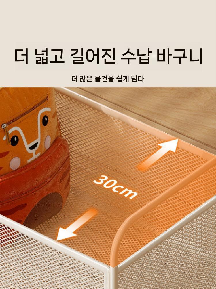 사무실 가방 정리함 보관함 책상아래 이동식 수납함 소 - 상세 이미지 5