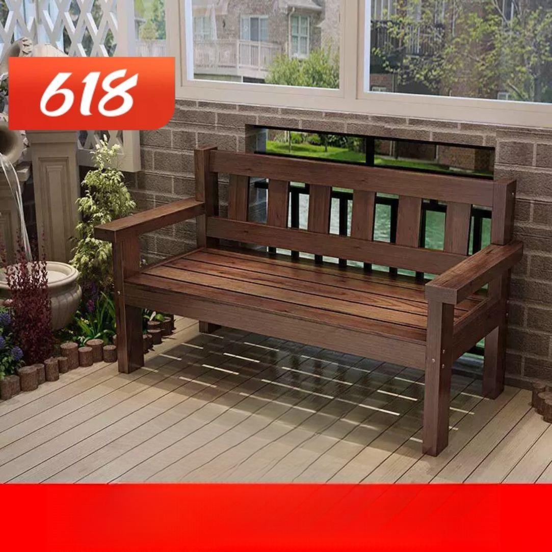 긴의자 등받이 원목 의자 펜션 카페 벤치 나무 거실 클리어래커100x50x80 - 상세 이미지 4