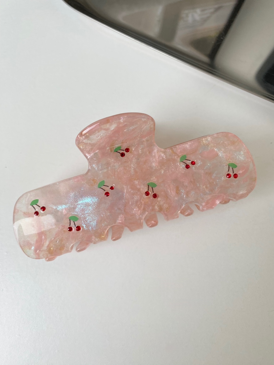 큐빅 체리 총총 롱 사각 오로라 올림머리집게핀 반묶음 바렛 포인트헤어 긴머리 이미지 8