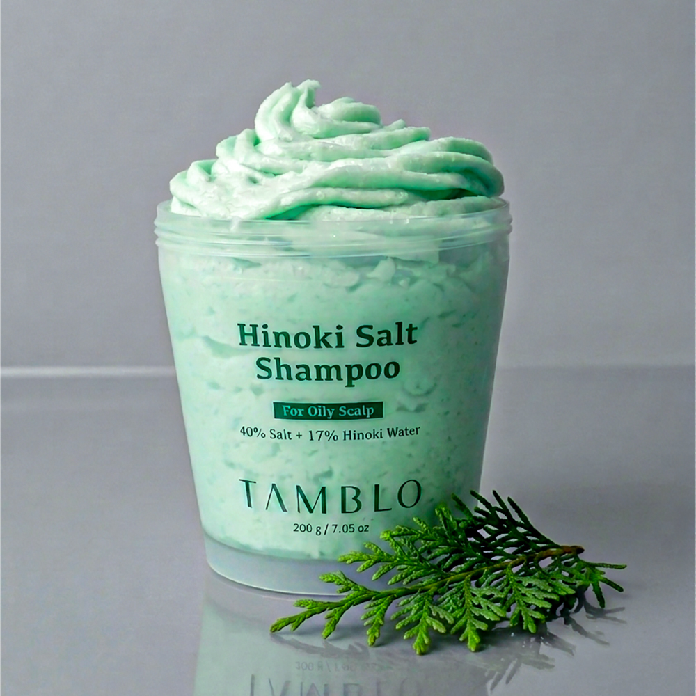 탐블로 히노키 솔트 샴푸 편백 소금 지성 두피스케일링 각질 200g (괄사증정) - 상세 이미지 5