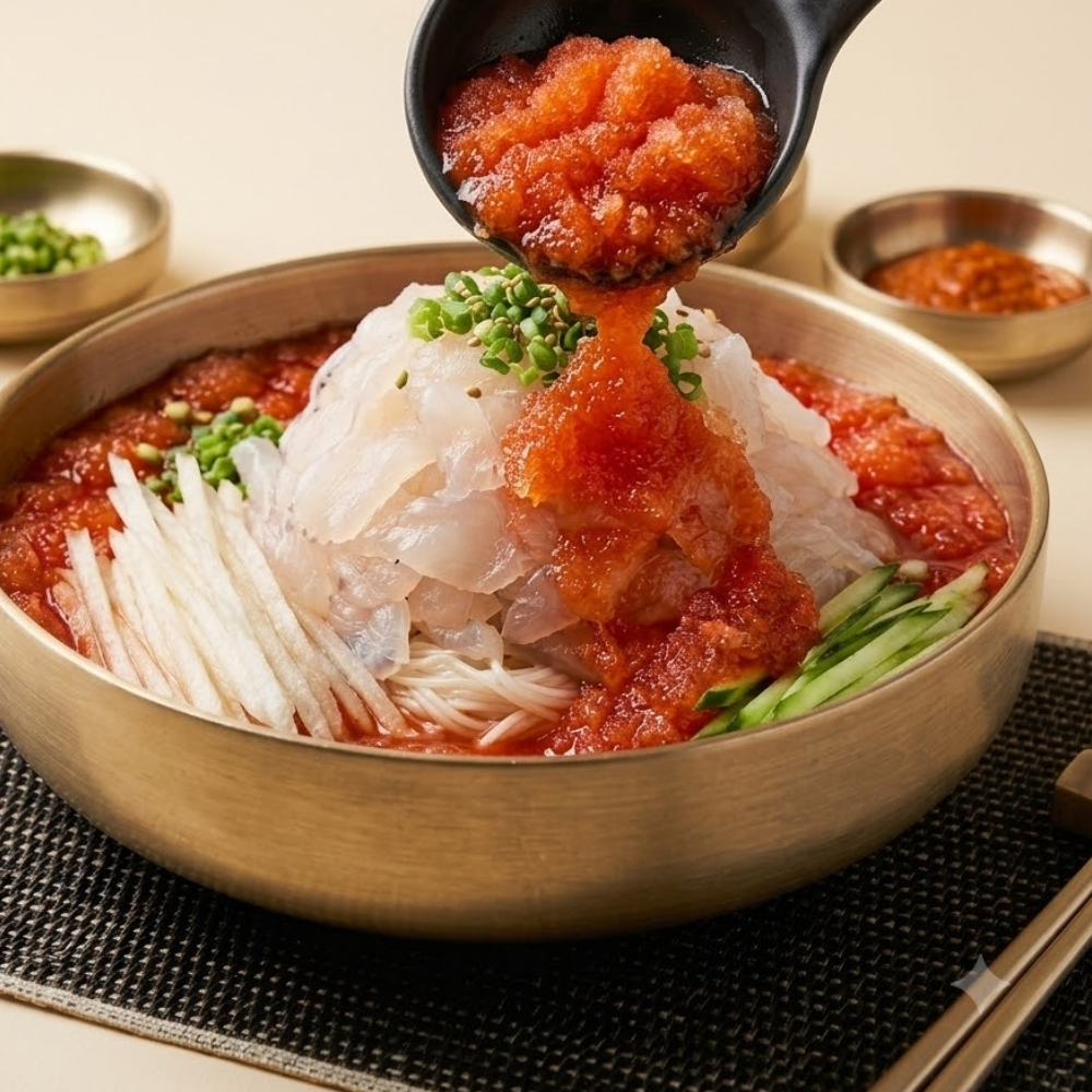 포항 가자미 물회 2인분 밀키트 850g, 2개 - 상세 이미지 2